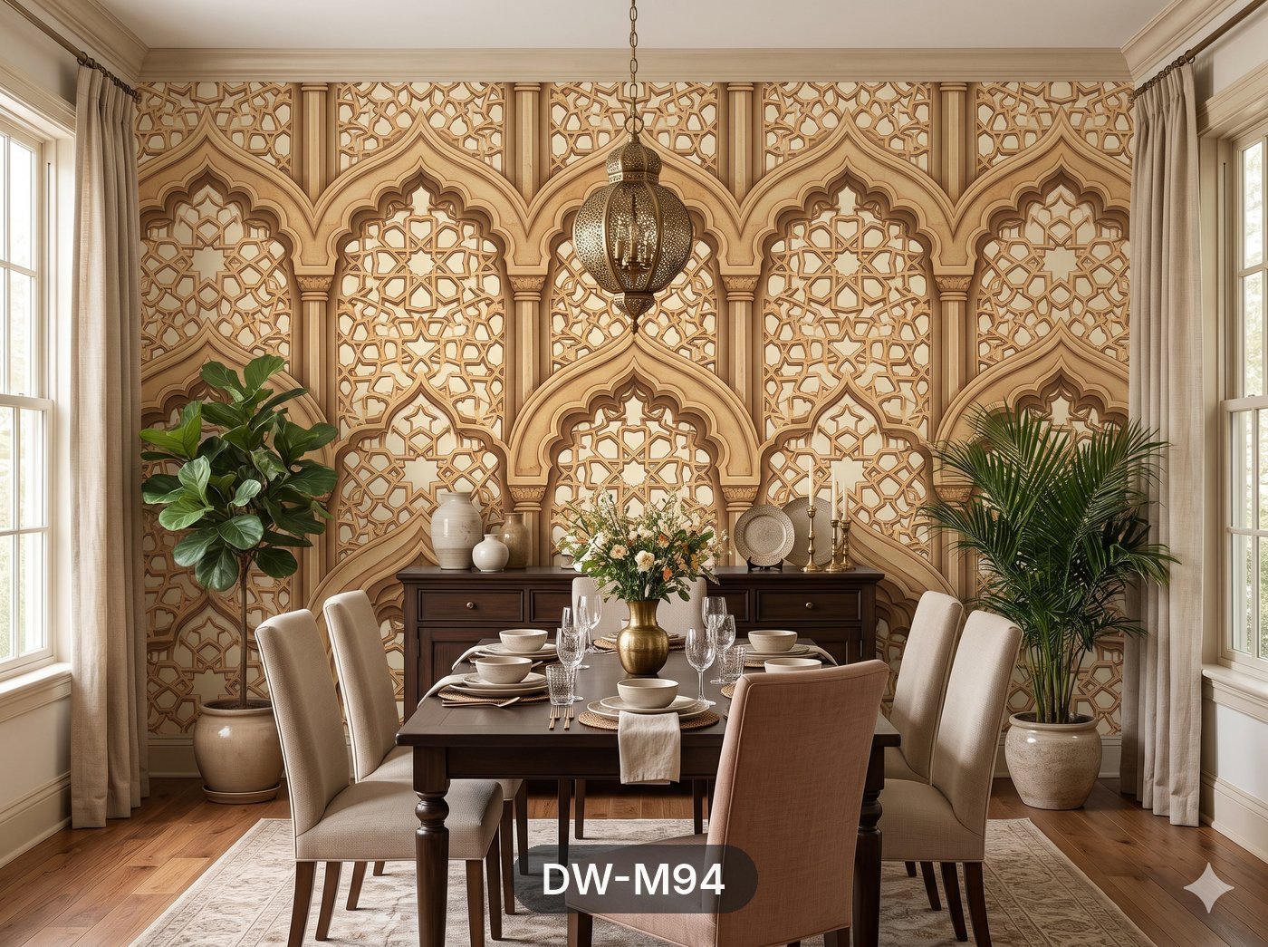 Carved Jaali Arch Wallpaper wallpaper