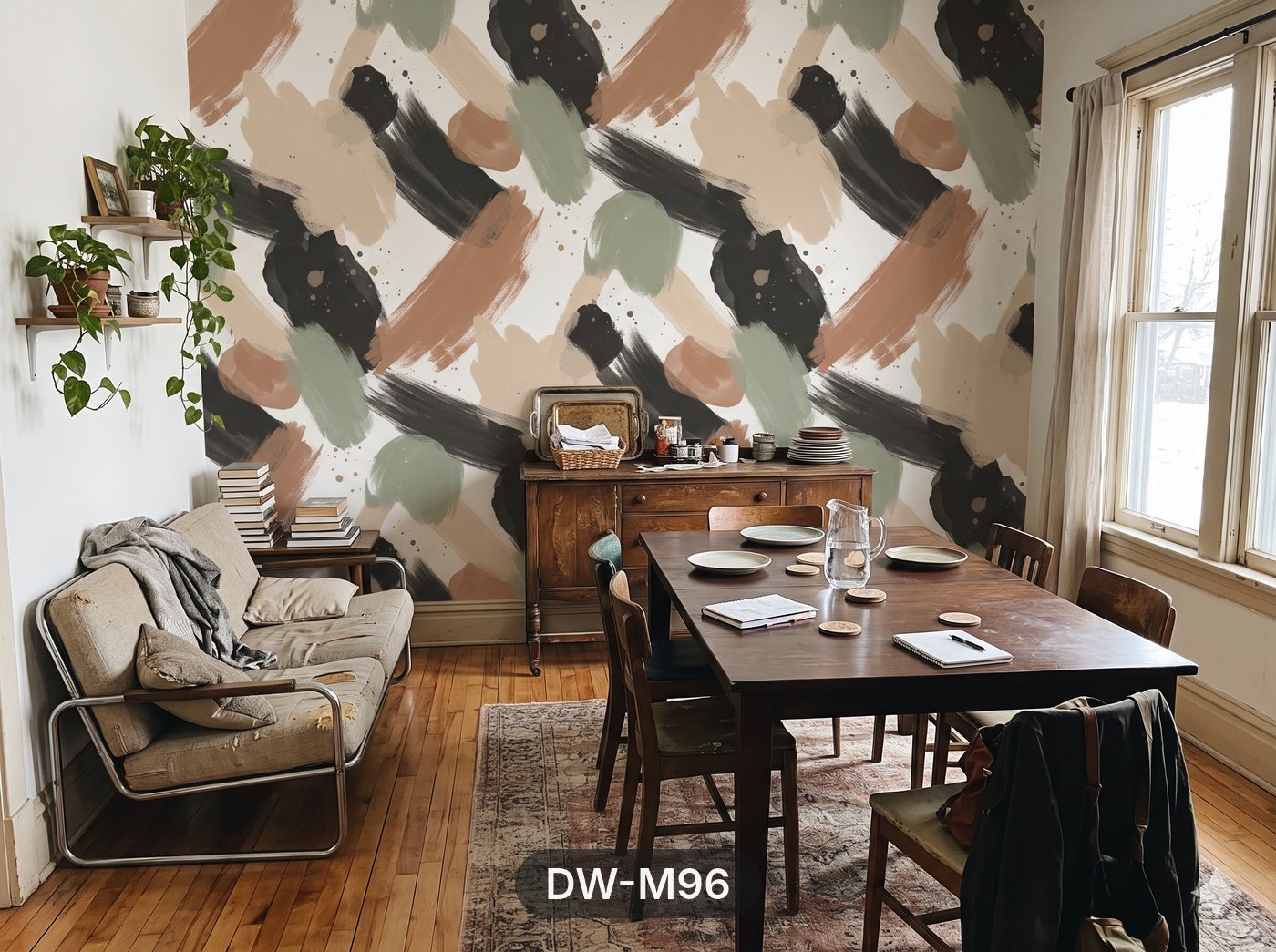 Earthy Brushstroke Abstract Wallpaper