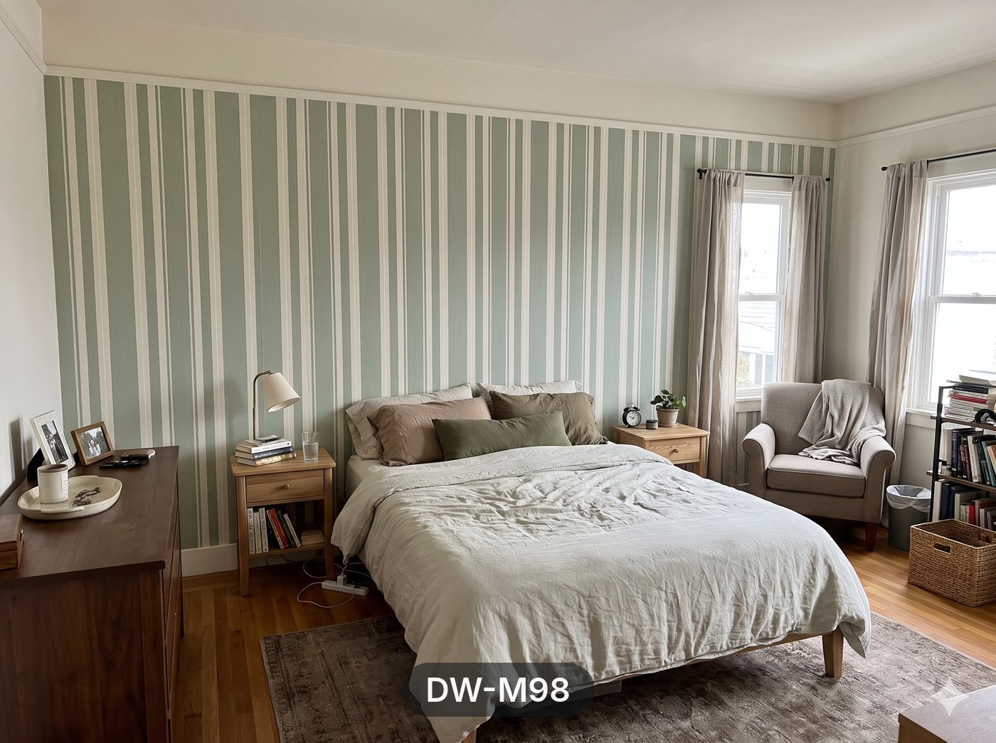 Sage Green Stripe Wallpaper wallpaper